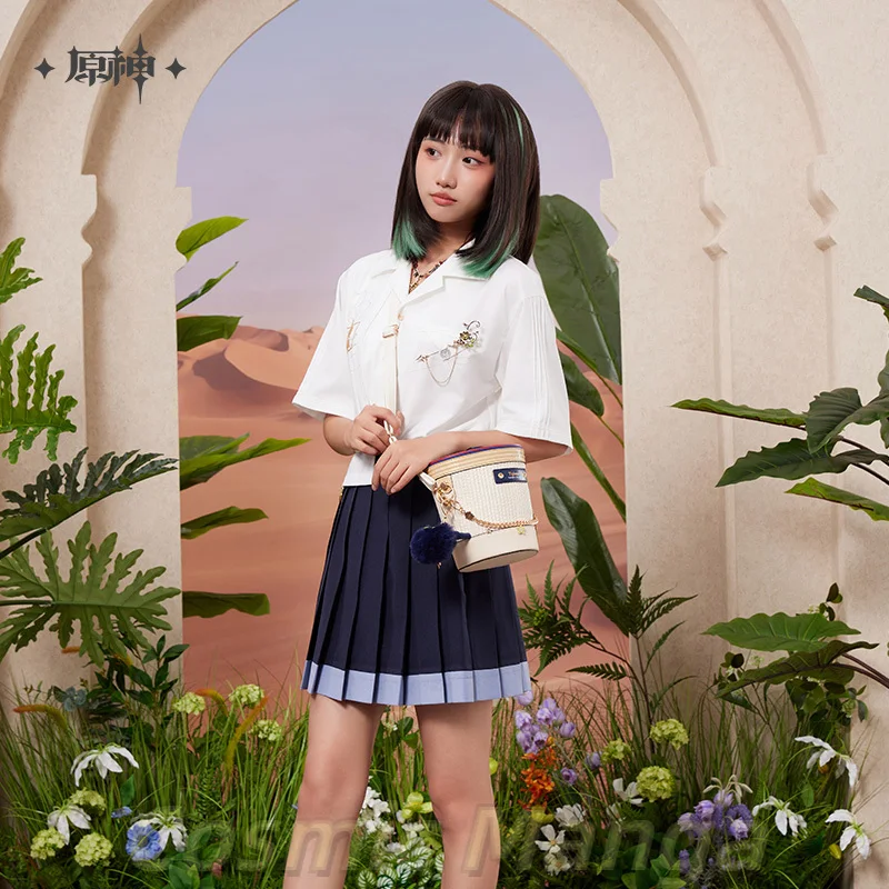 sunsyea-genshin-impact-merch-officiel-mihoyo-original-ylyfs-serie-a-theme-tighnari-chemise-a-manches-courtes-cosplay-jeu-cadeau-en-stock