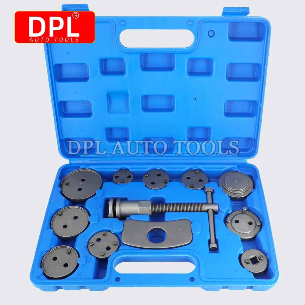 12pcs/Set Universal Car Disc Brake Caliper Rewind Back Brake Piston Compressor Tool Kit Set For Automobiles Garage Repair Tools