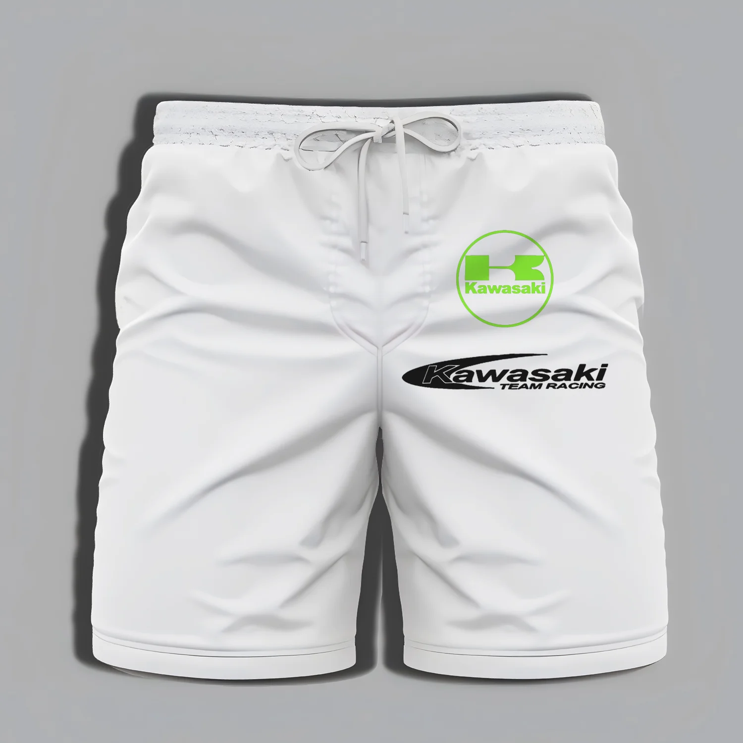 Kawasaki-Shorts d'été pour hommes, vêtements d'aventure, de bain, de haute qualité, impression de sports plication, salle de sport, moto, plage