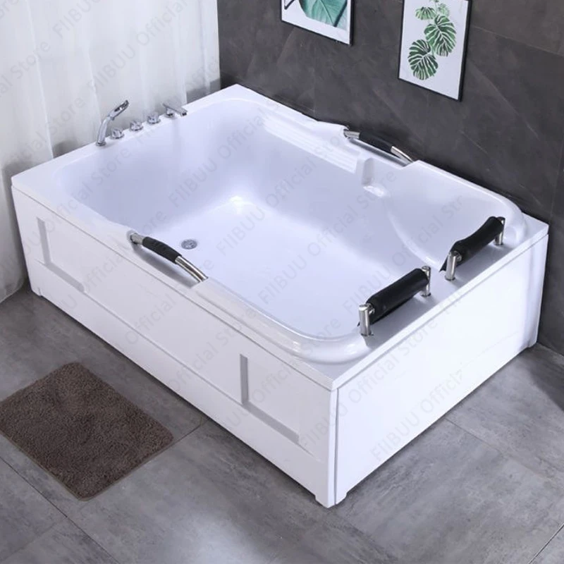 Double-Person Acrylic Bathtub Strong Load-Bearing Capacity,Multifunctional Tub Enlarged and Widened, Multiple Sizes Available