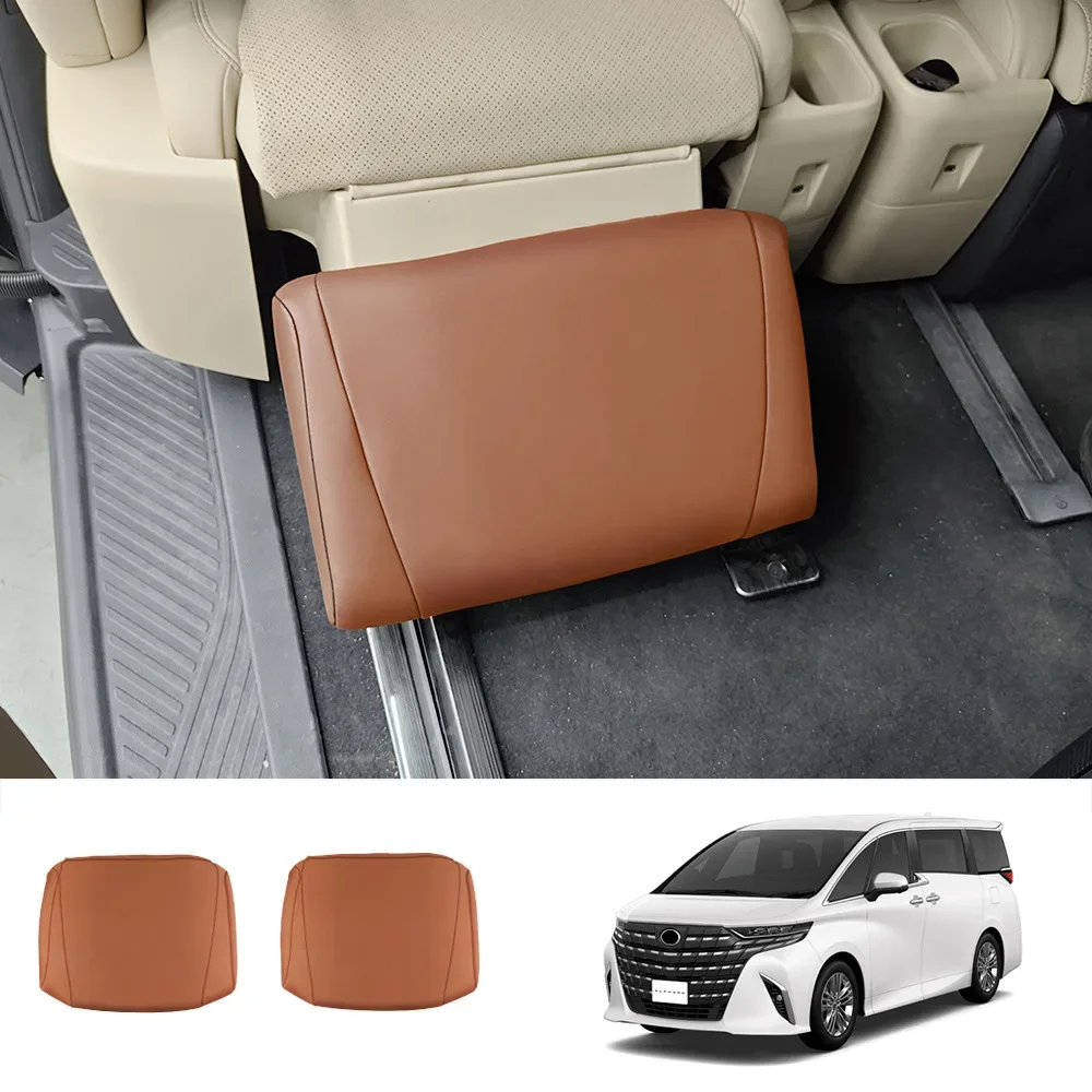 For Toyota Alphard Vellfire 40 Series 2023 2024 Car Second Row Seat Footrest Holder Protective Cover Pad Interior Accessories