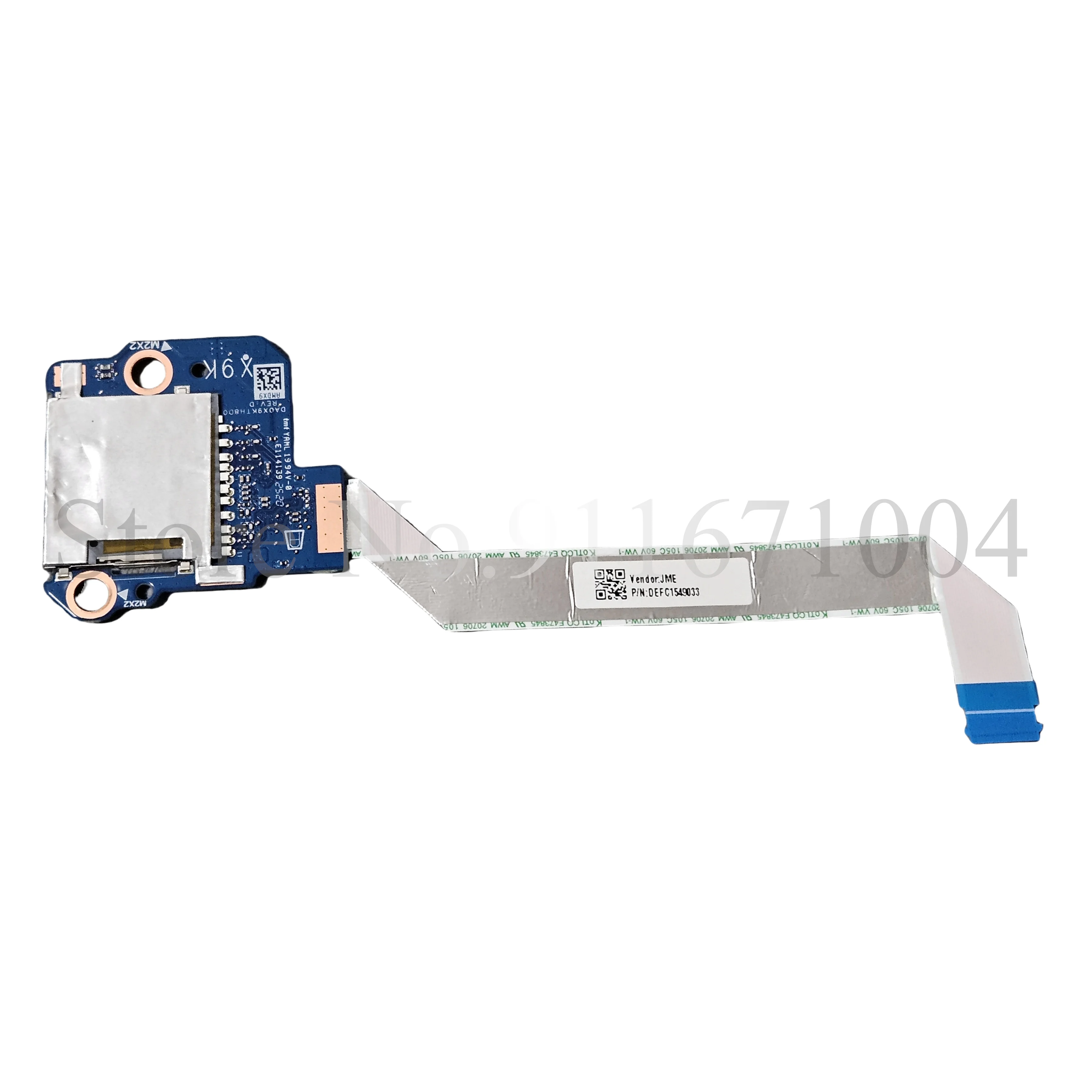 Placa de botão interruptor USB com cabo, leitor de cartão SD portátil, HP ProBook 440, 445, 450, 455, G6, G7, DA0X8JTH8D0, DA0X8JTB8D0, 100% teste