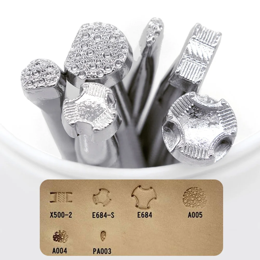 DIY 합금 가죽 인쇄 도구, 안장 제작 도구, 공예 스탬프 세트, 가죽 조각