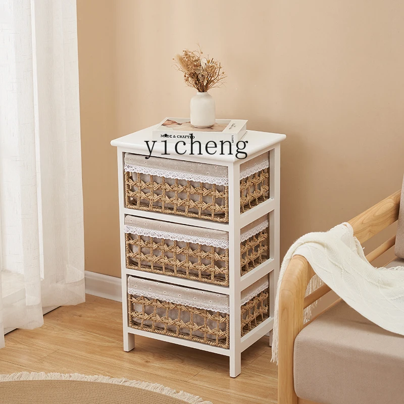 

ZYA Master Bedroom Living Room Wall-Mounted Simple Bedside Table Small Household Bedroom Rental Room Cream Style