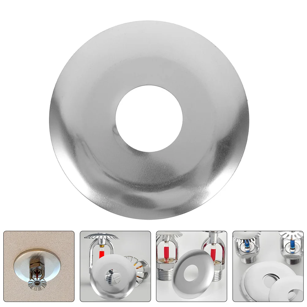 

5pcs Stainless Steel Head Plate Wall-Mounted Easy Install Decorative Covers Protectors Ceiling Aesthetic Durable Cover For Fire