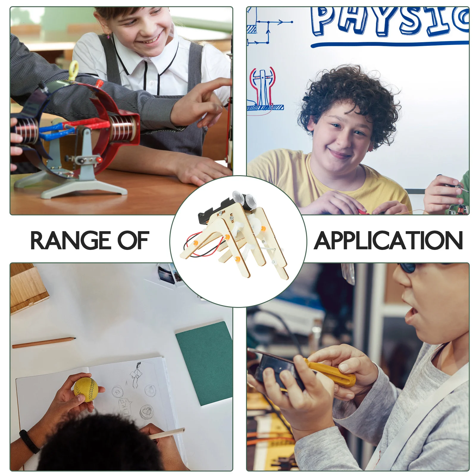 

1Set Science Assembly DIY Wooden Spider Robot Educational Set Develops Problem-Solving Skills Intellectual Scientific Learning