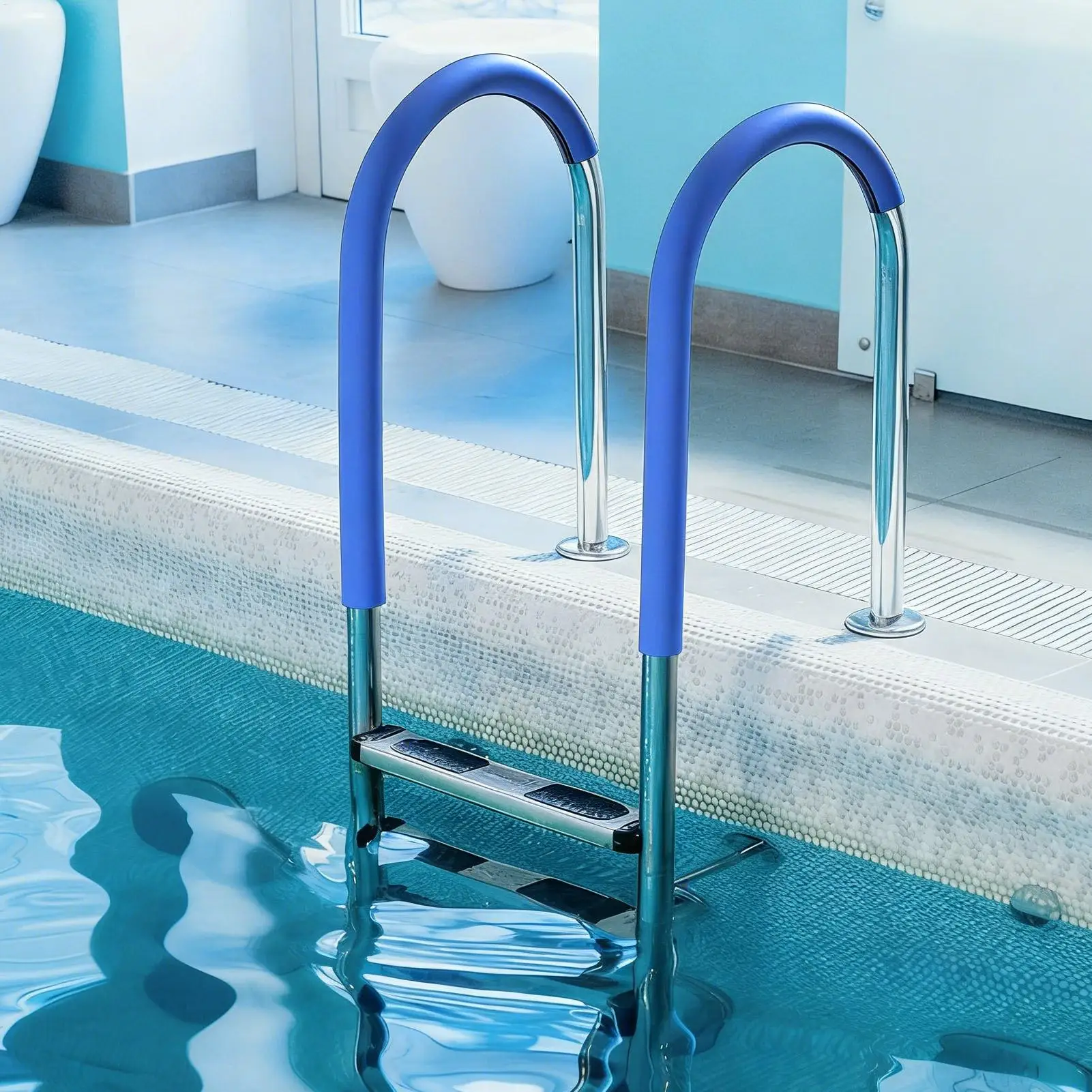 

Чехол для поручней бассейна, 4 фута, на молнии, противоскользящий, для патио, квартиры, ванной комнаты, ванны, лестниц