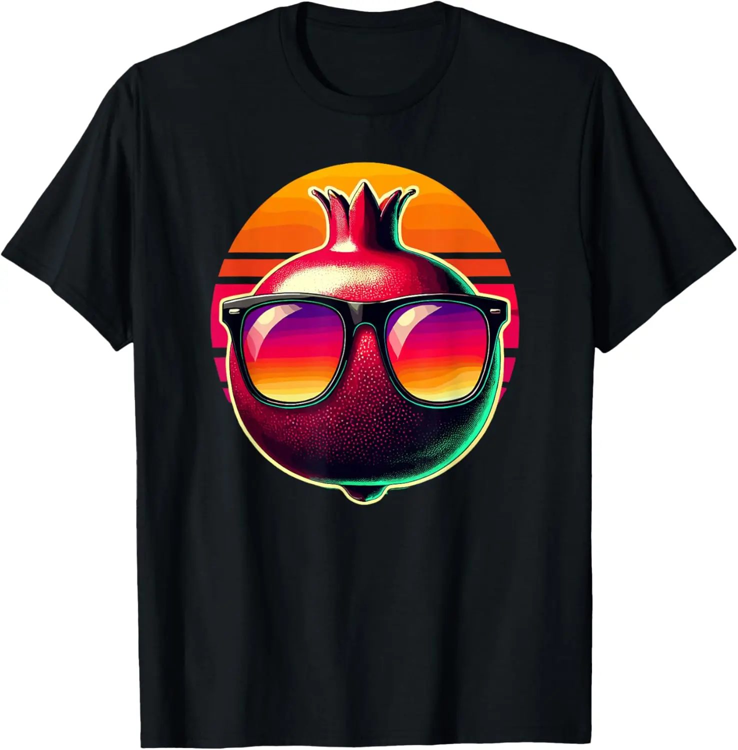 

Retro Sunset Sunglasses Pomegranate Pomegranates T-Shirt