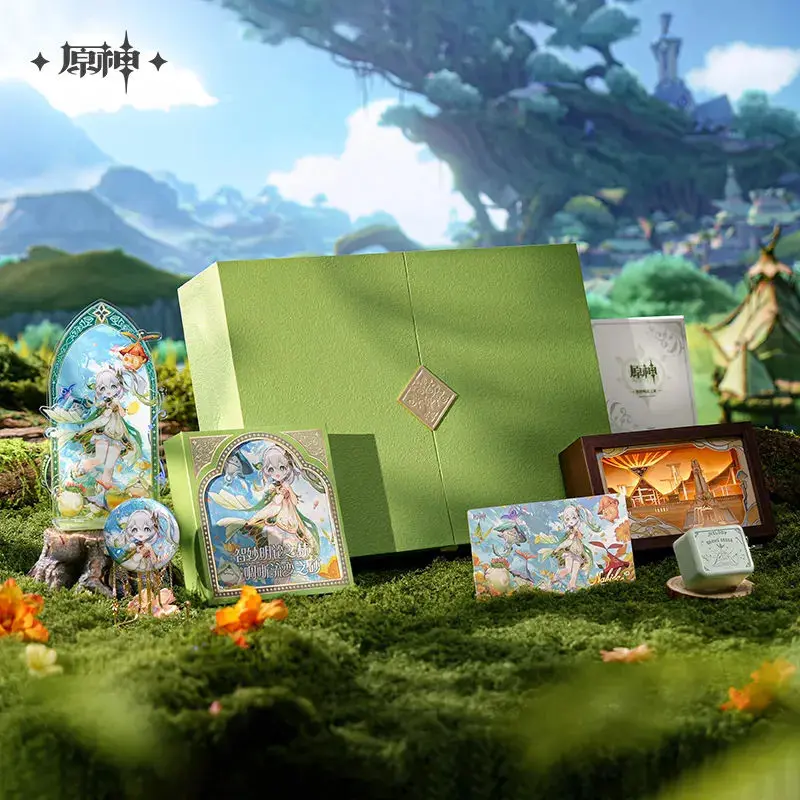 [Genuine] miHoYo Game Genshin Impact Forest of Jnana and Vidya The Unfathomable Sand Dunes Sumeru OST Anime Peripheral Gift Box
