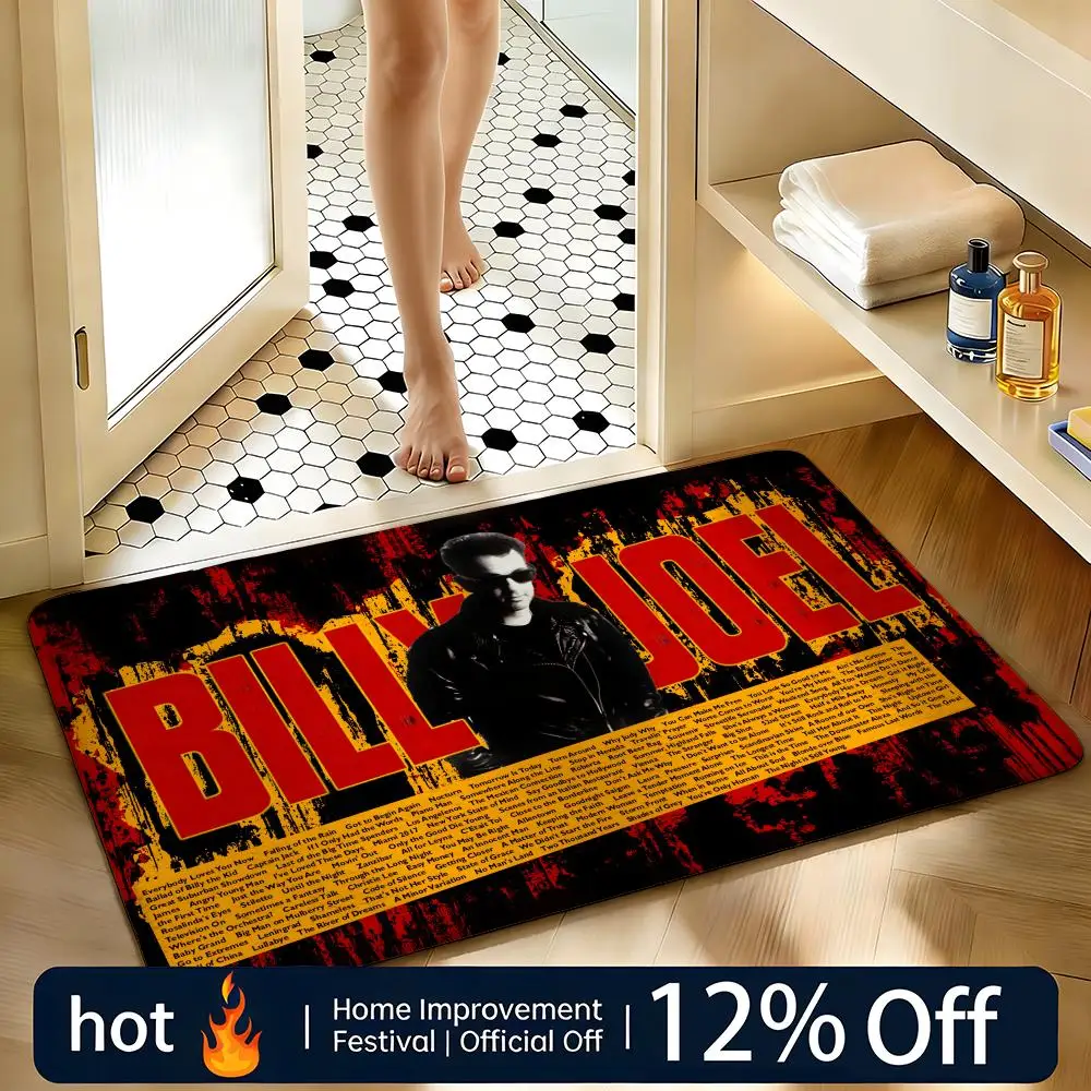 Soft Absorbent Non-Slip Rug Singer Billy Idol Floor Mat Home Decor Doormat Bedroom Floor Mat Shower Carpet