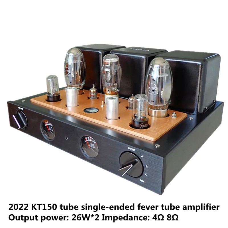 

New KT150 tube single-ended fever tube amplifier Output power: 26W*2 Impedance: 4Ω 8Ω