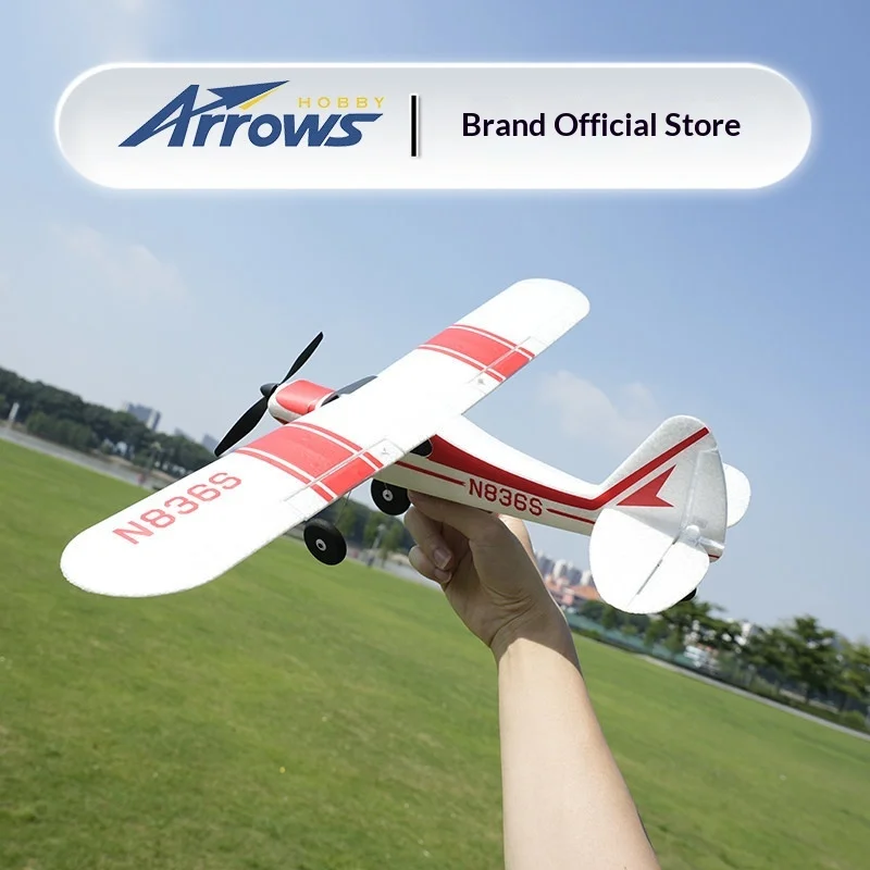 Arrows Hobby 500Mm PA 18 RC Airplane Beginner Fixed Wing Electric Remote Control Aircraft Model For Outdoor Hobby