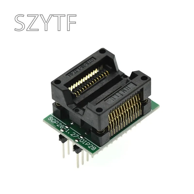 SOP28 To DIP28 Conversion Test Seat SOP16 SOP20 300 Mil Gold Plated Spring Seat TO DIP programmer adapter socket