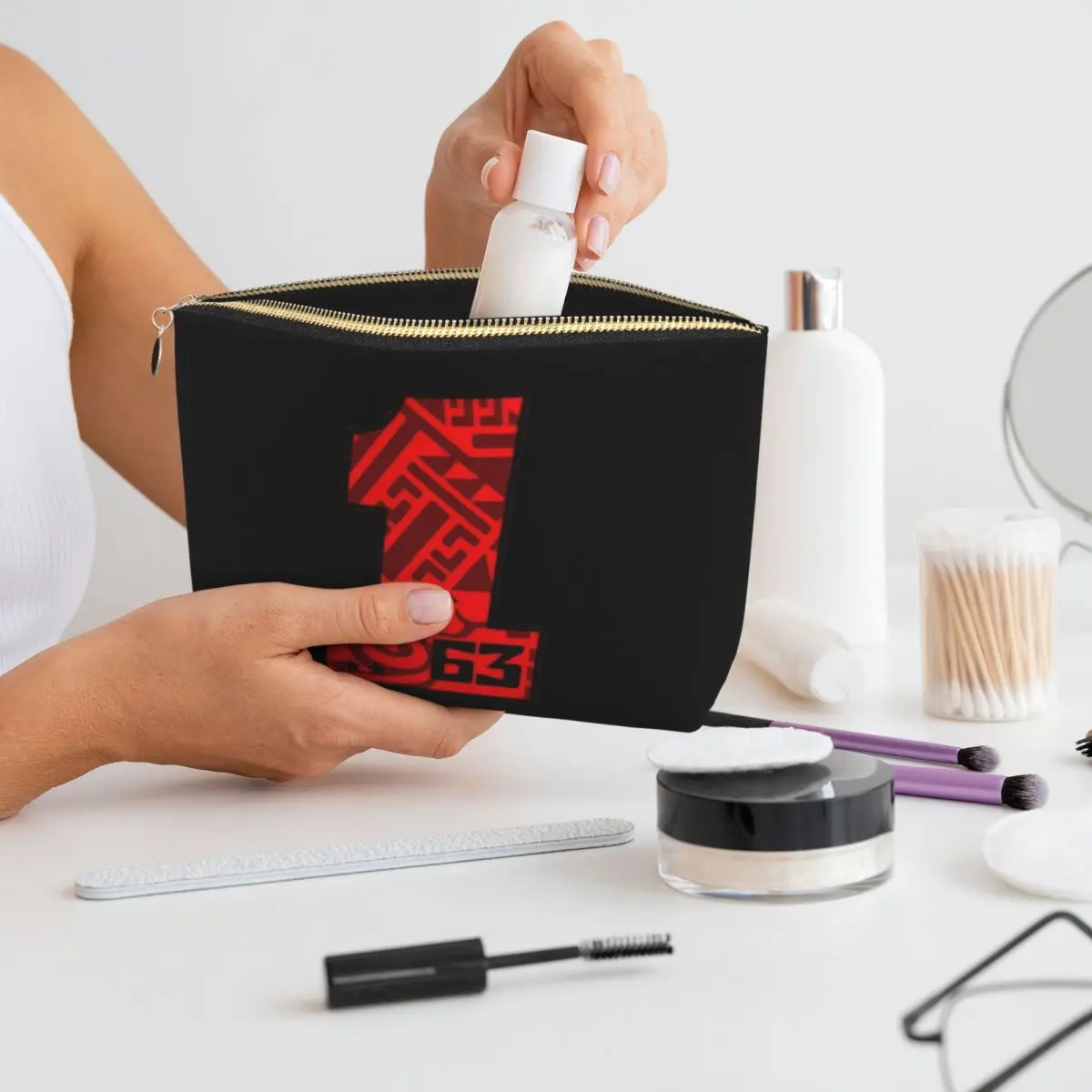 

Pecco Bagnaia 63 Women Cosmetic Bags Travel Makeup Organizer Pouch Toiletry Storage Dopp Kit Box