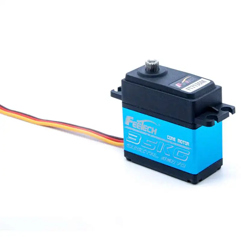 แรงบิดสูง 35kg.cm FT7135M Digital Servo 500~2500μ วินาที 180 °   มอเตอร์เกียร์เหล็กที่ไม่ควบคุมได้หุ่นยนต์รถ RC เรือเครื่องบินเครื่องบิน