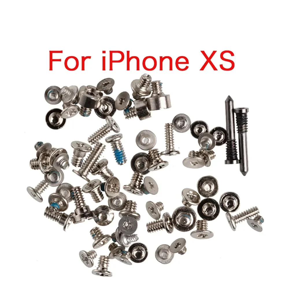 Full Screws Set for IPhone 6 6Pl 6s 6sPlus 7 7P 8 Plus X XR XS 11 12 Pro Max with 2x Bottom Screws Kit Repair Replacement Parts