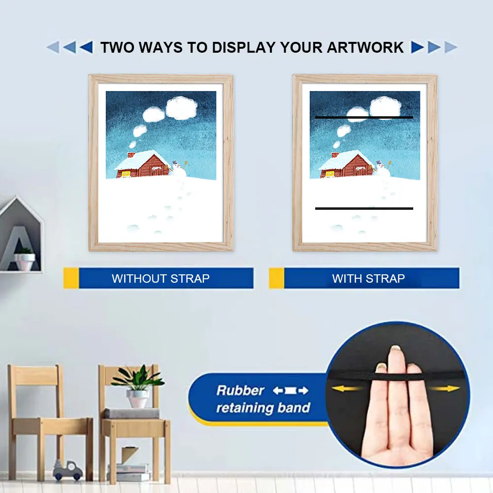 Kids Art Frames Magnetic Front Open Display