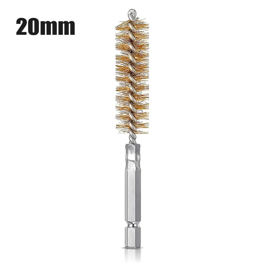 9-25mm Wire Tube Machinery Cleaning Brass Brush Rust Cleaner Washing Polishing Tool For Cleaning /Polishing /Removing Paint-Rust