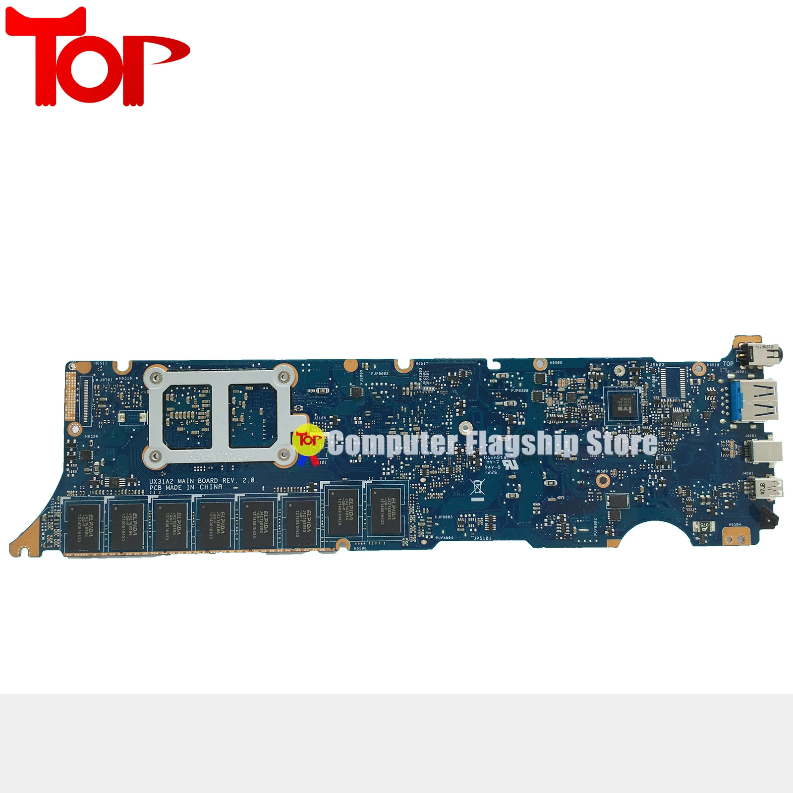 UX31A Laptop Motherboard For ASUS Zenbook UX31A2 UX31 I5-3TH I7-3TH GEN 4G-RAM Mainboard