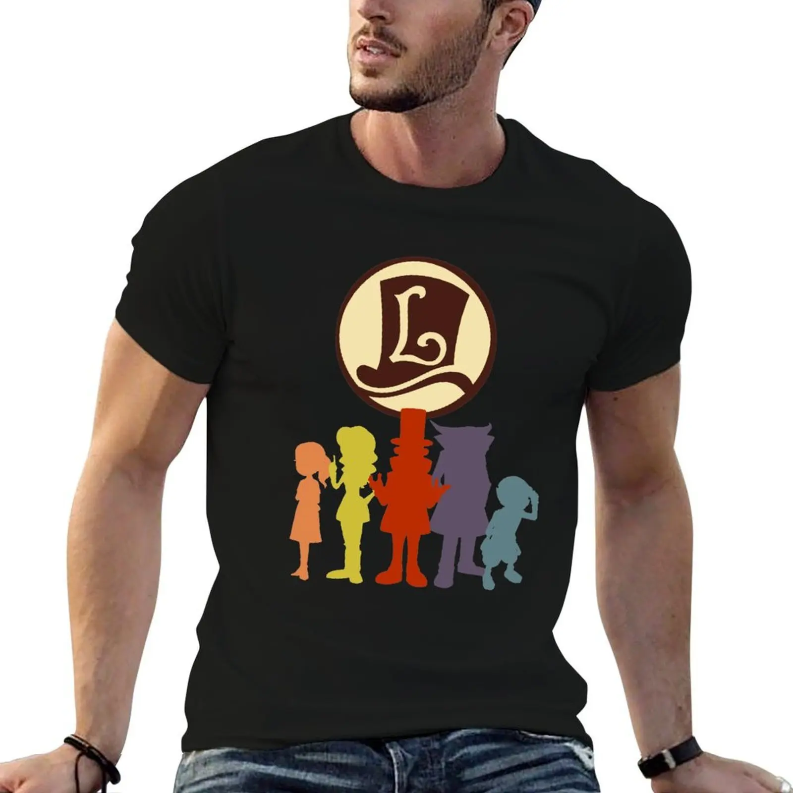 

Professor Layton T-Shirt man t shirt cotton t shirts for man cotton soft T-Shirt