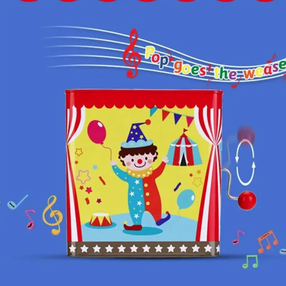 พร้อมเพลงของเล่นดนตรีสําหรับเด็กโลหะ Montessori กล่องดนตรีคลาสสิกคอลเลกชัน Early Education แจ็คในกล่อง