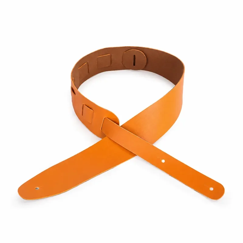 Wide Thickened Leather Guitar Strap with Anti-drop Buckle for Electric Guitar and Bass Durable Shoulder Strap Direct Sales