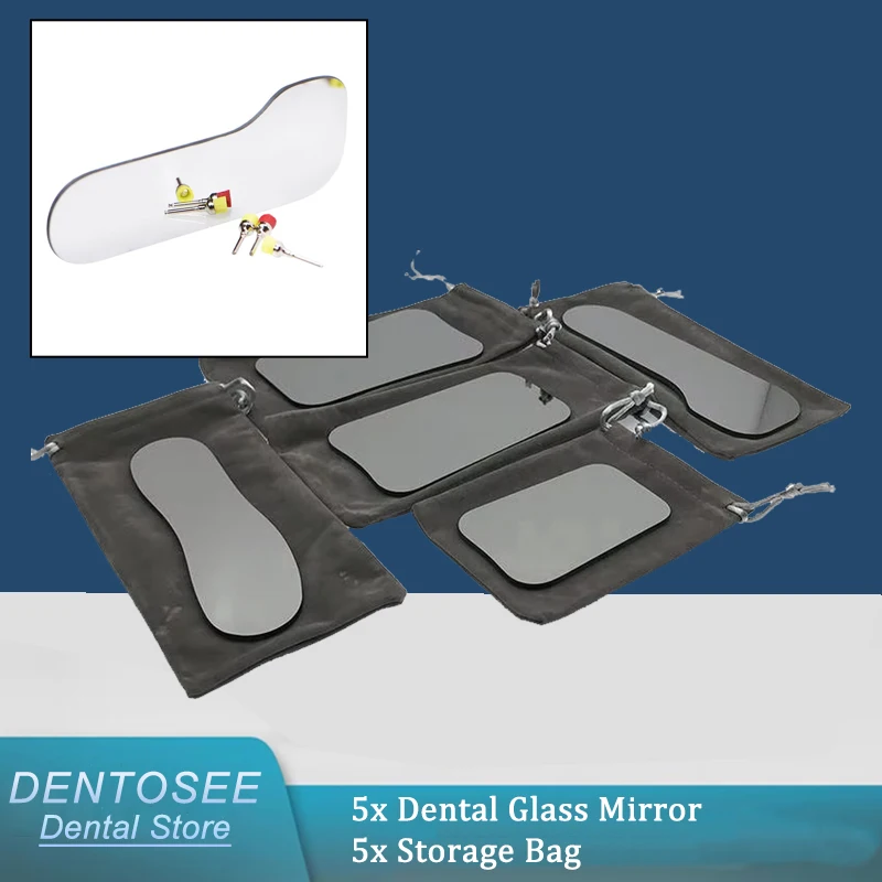 

Double-Sided Dental Mirror, Rhodium Coated for Precise Orthodontic Intraoral Photography