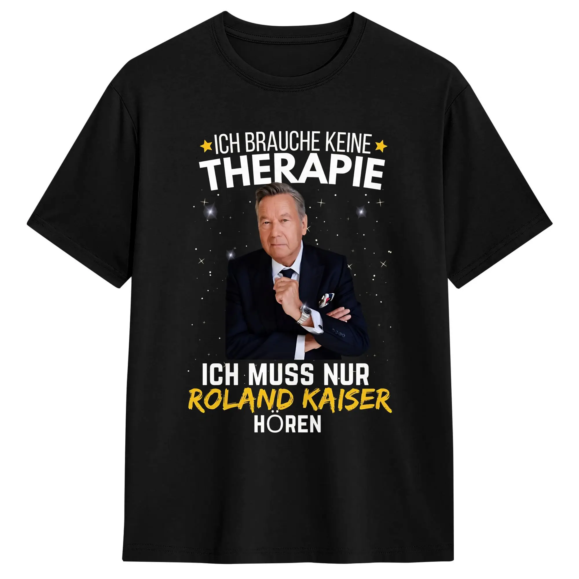 Übergroßes T-Shirt Sommer Roland Kaiser Hip Hop T-Shirts 100 Baumwoll-T-Shirt für Herren Y2K Klassisches Muster Kurzarm-Kleidung