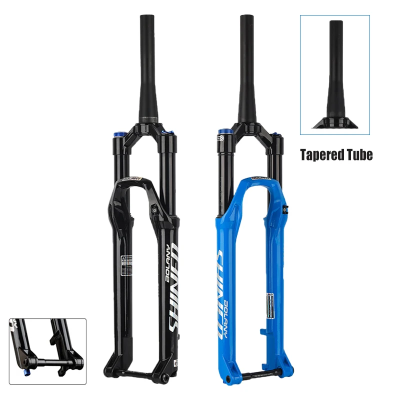 Bolany MTB Luftfedergabel 27,5/29 Zoll Konisch Einstellbare Verriegelung Leichte Federung für Mountainbike mit Dämpfung – Detail 1