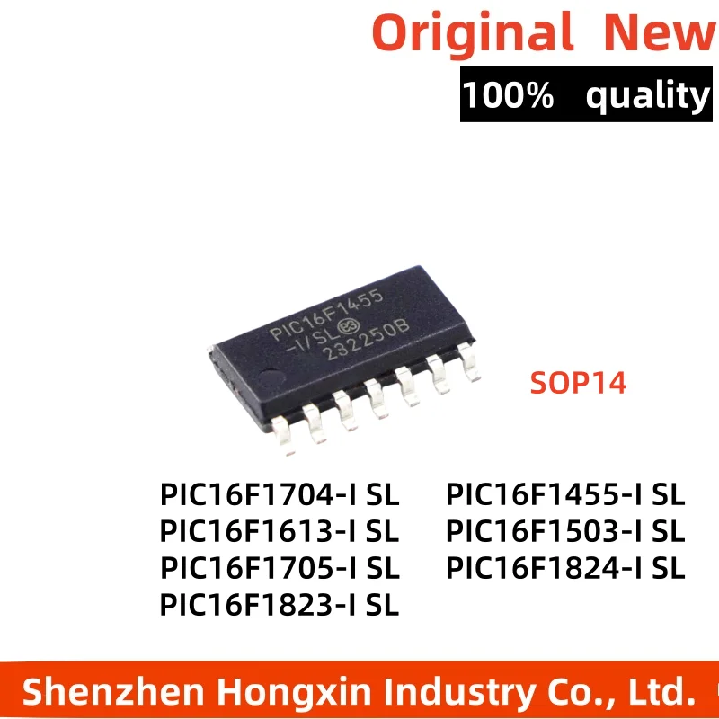 1-5 pieces PIC16F1455 PIC16F1503 PIC16F1613 PIC16F1704 PIC16F1705 PIC16F1823 PIC16F1824-I/SL Standard version microcontroller