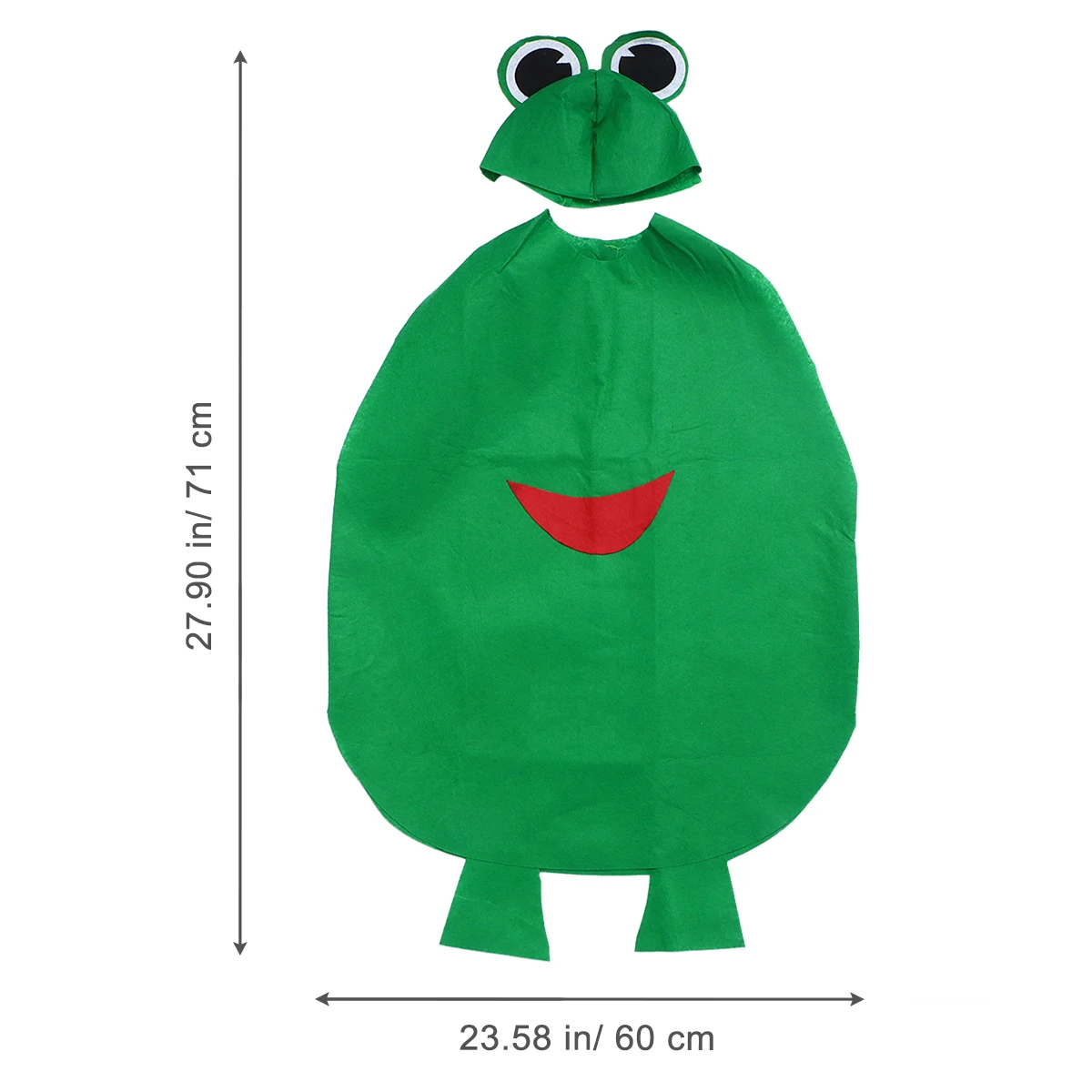 

2 Pcs Frog Costume Eco friendly Kids Clothes Adorable Set Hat Nature Education Home Activities Lovely Costumes Trendy Unique
