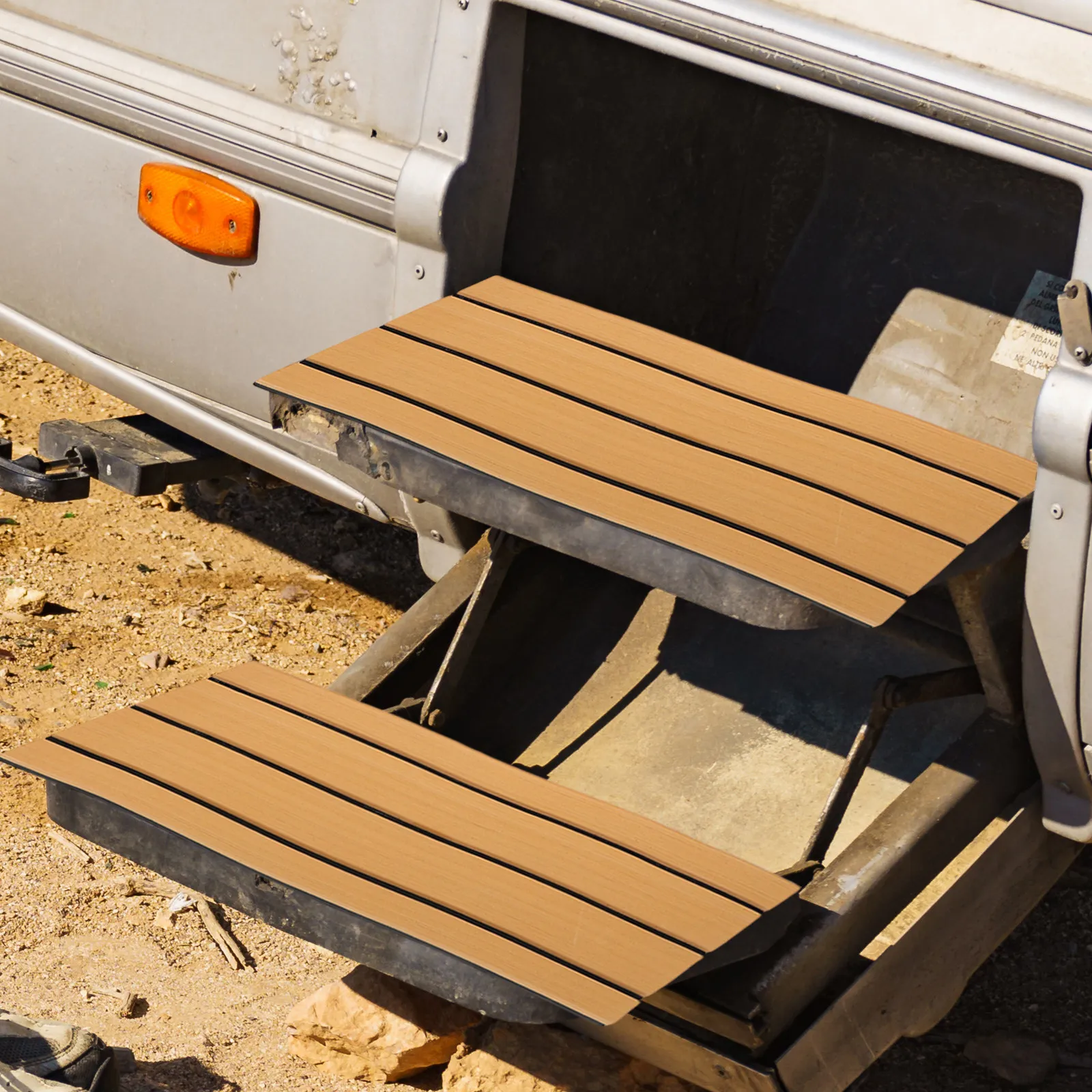 

Self Adhesive Rv Step Covers 48.3x17.8cm Non Slip Stair Pads for Rvs Campers Travel Trailers Outdoor Protection
