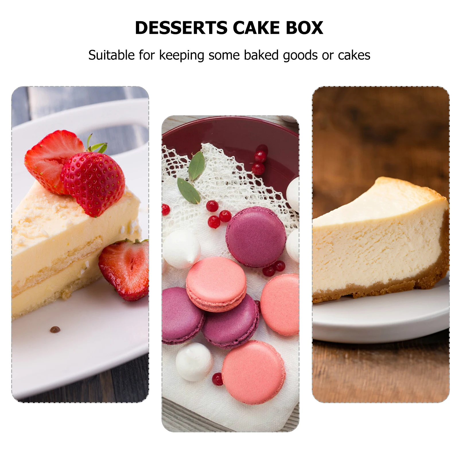 

6 Pcs Portable Cake Box Bread Storage Container Mini Boxes Carrier Packaging Party Favors Cupcake