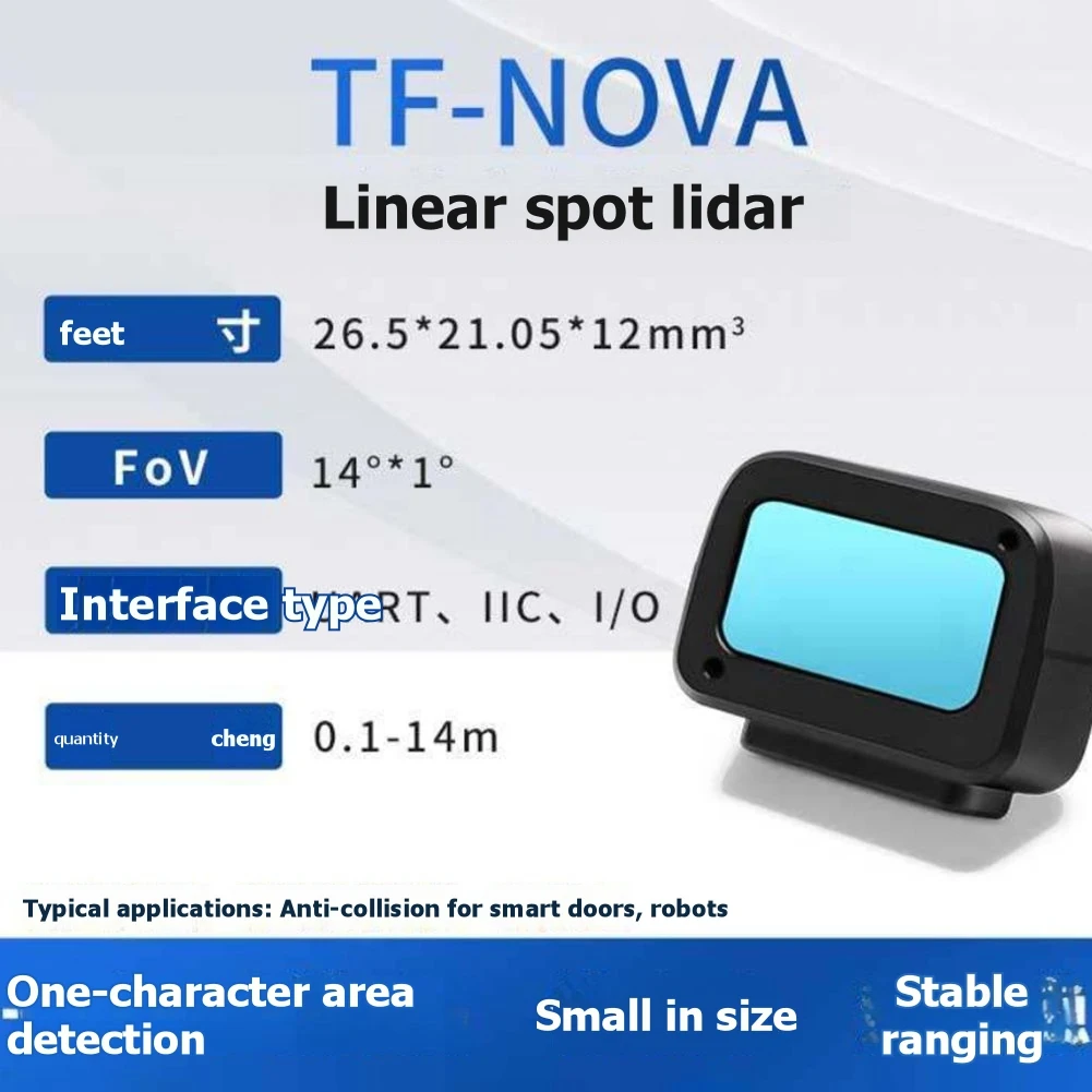 

Модуль лидара BTLIFE-TF-NOVA, радарный датчик 14 ° X1 ° Лазерный дальномер FOV для обнаружения препятствий на транспортных средствах, контроль высоты БПЛА/дронов