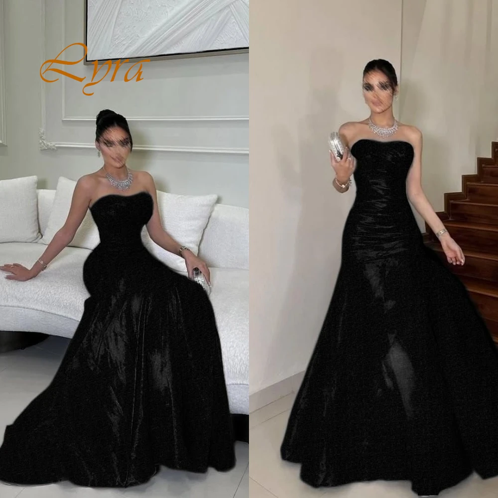 Vestido de noite de cetim sem alças temperamento personalizado elegante sem mangas falta vestidos de baile formais vestidos de baile para mulher