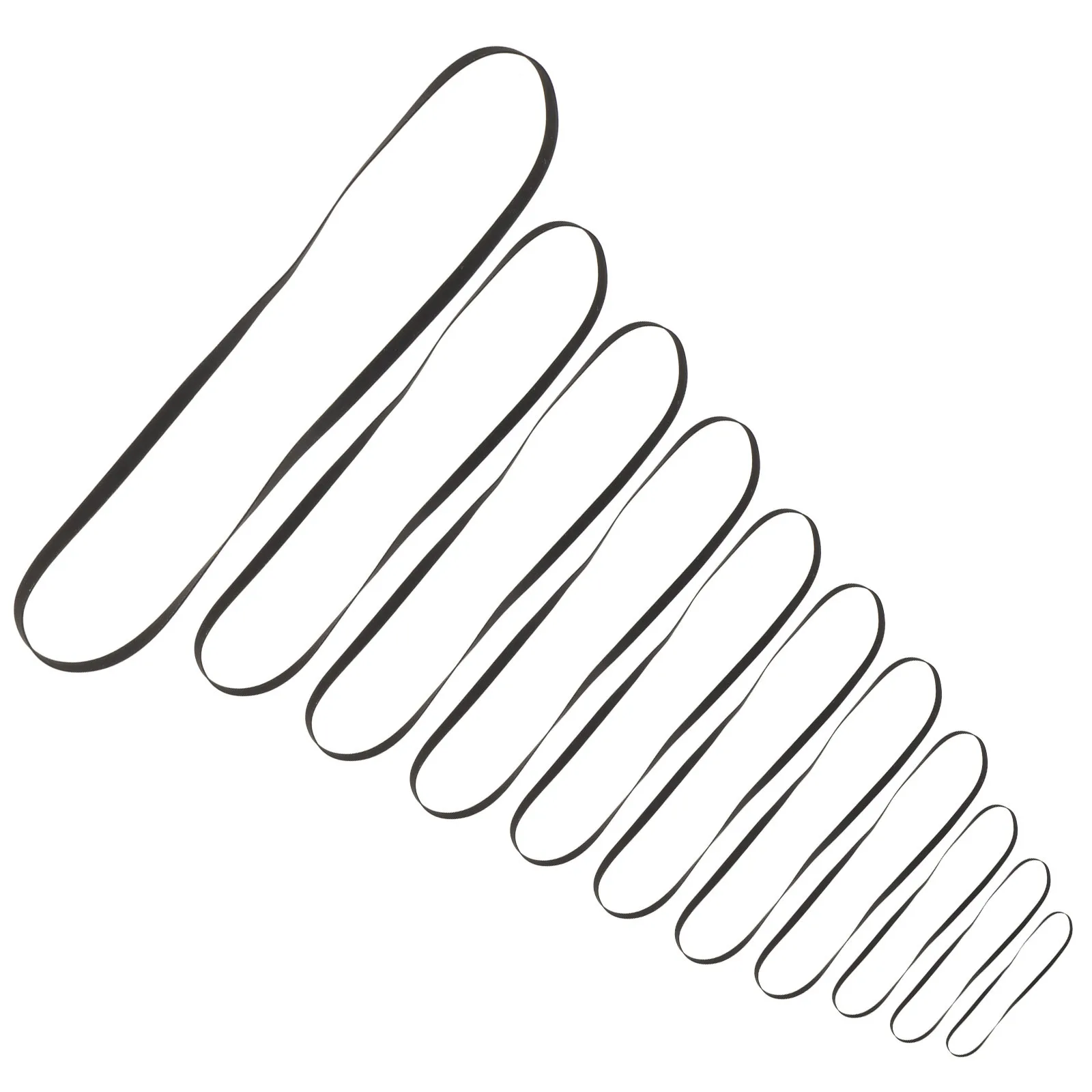 11 قطعة حزام مشغل التسجيل المطاط حزام محرك مرن لاستبدال أجزاء الفونوغراف القرص الدوار آلة الفينيل ذات الدوران السلس