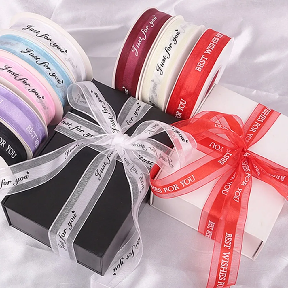 

Новые полиэстеровые ленты для декора вечеринок, упаковки цветов и подарков, органзовые ленты для бантов, материалы для рукоделия и упаковки