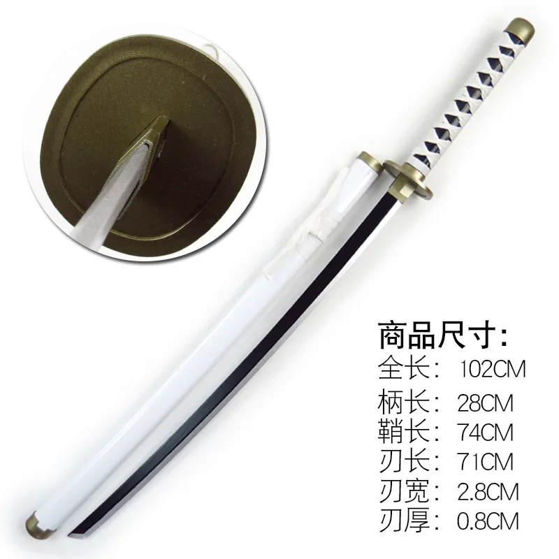104cm Roronoa Zoro Schwert Anime One Piece Cosplay Requisitenmesser Ninja-Schwert Originalgröße Japanisches Katana Original Samurai-Säbel Spielzeug