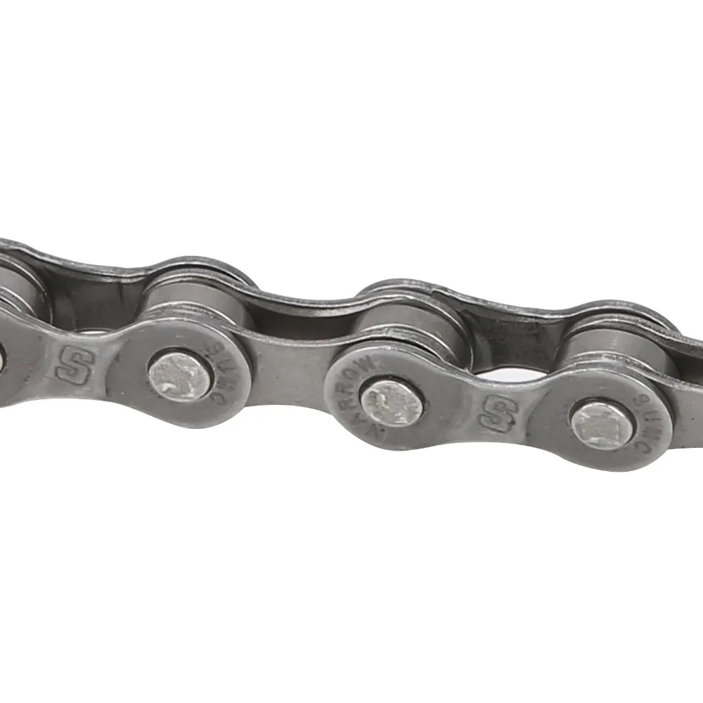 

Durable 8 Speed Bike Chain Steel Reusable Mountain Bike Chain 110 Links Grey Replacement Chain for Mountain Bike，Road Bike