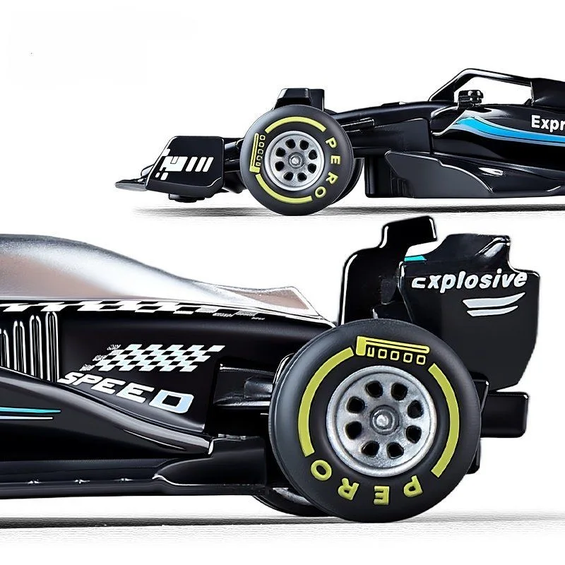 1:43 Diecast Formula 1 Racing Car #16 Metal Alloy Vehicle Model Mini Toy Desktop Decoration Birthday Gift for Boys