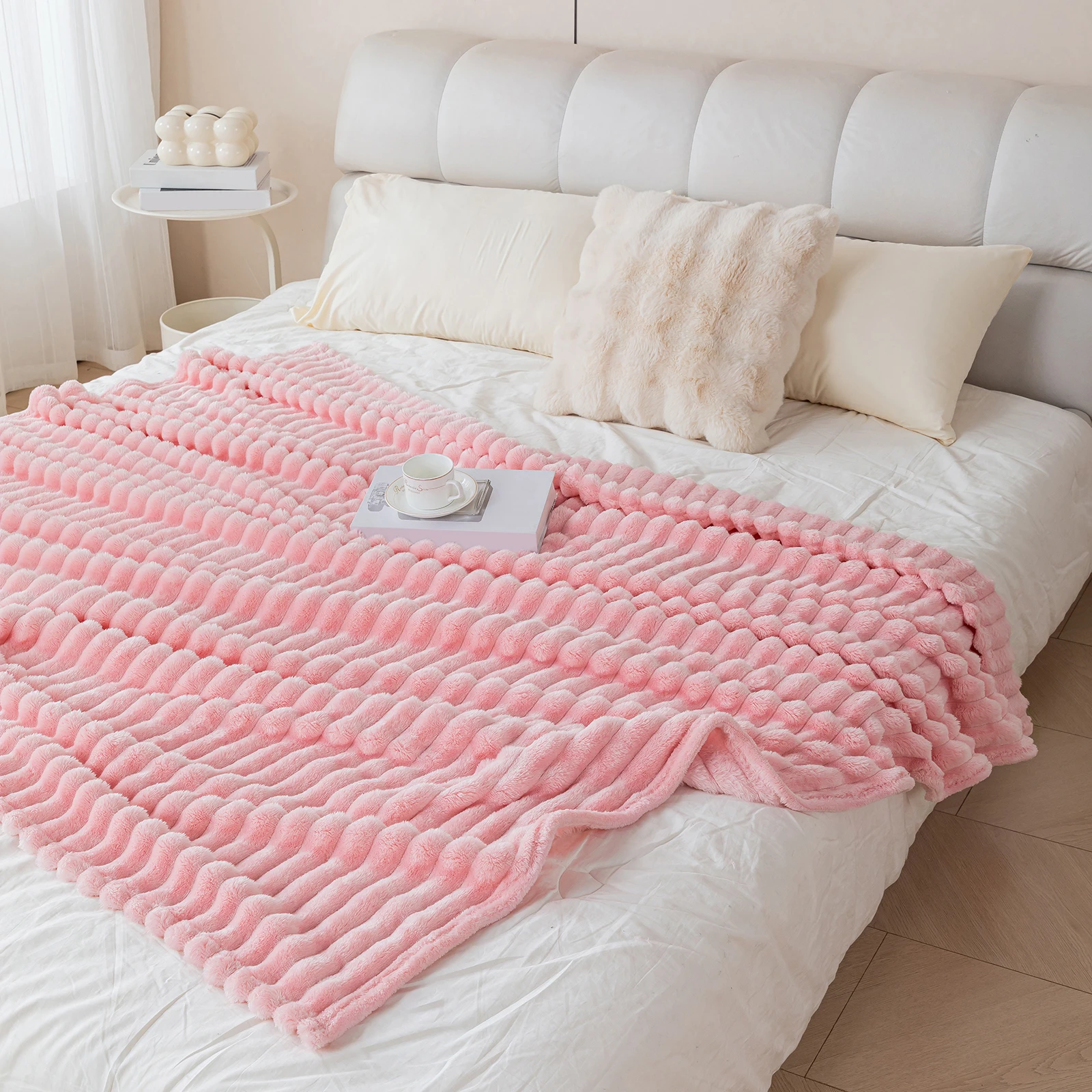 1 dicke und warme Flanelldecke, eine bequeme und warme Decke für Schlafzimmer, geeignet für Sofas, Betten und saisonale Geschenke – Detail 12
