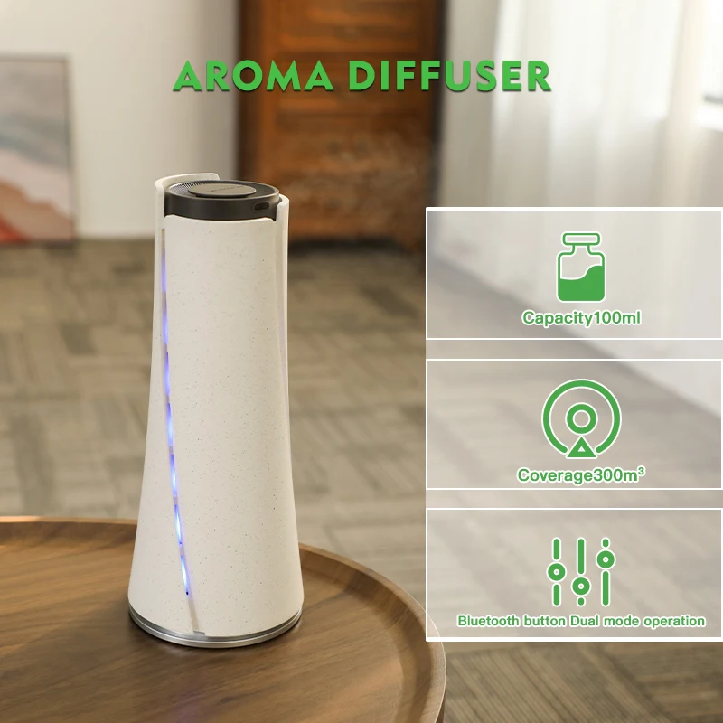 

New Built in Battery USB Charging Room Fragrance Home Appliance Aroma Diffuser Villa Air Freshener Electric Aromatic Oasis 300m³