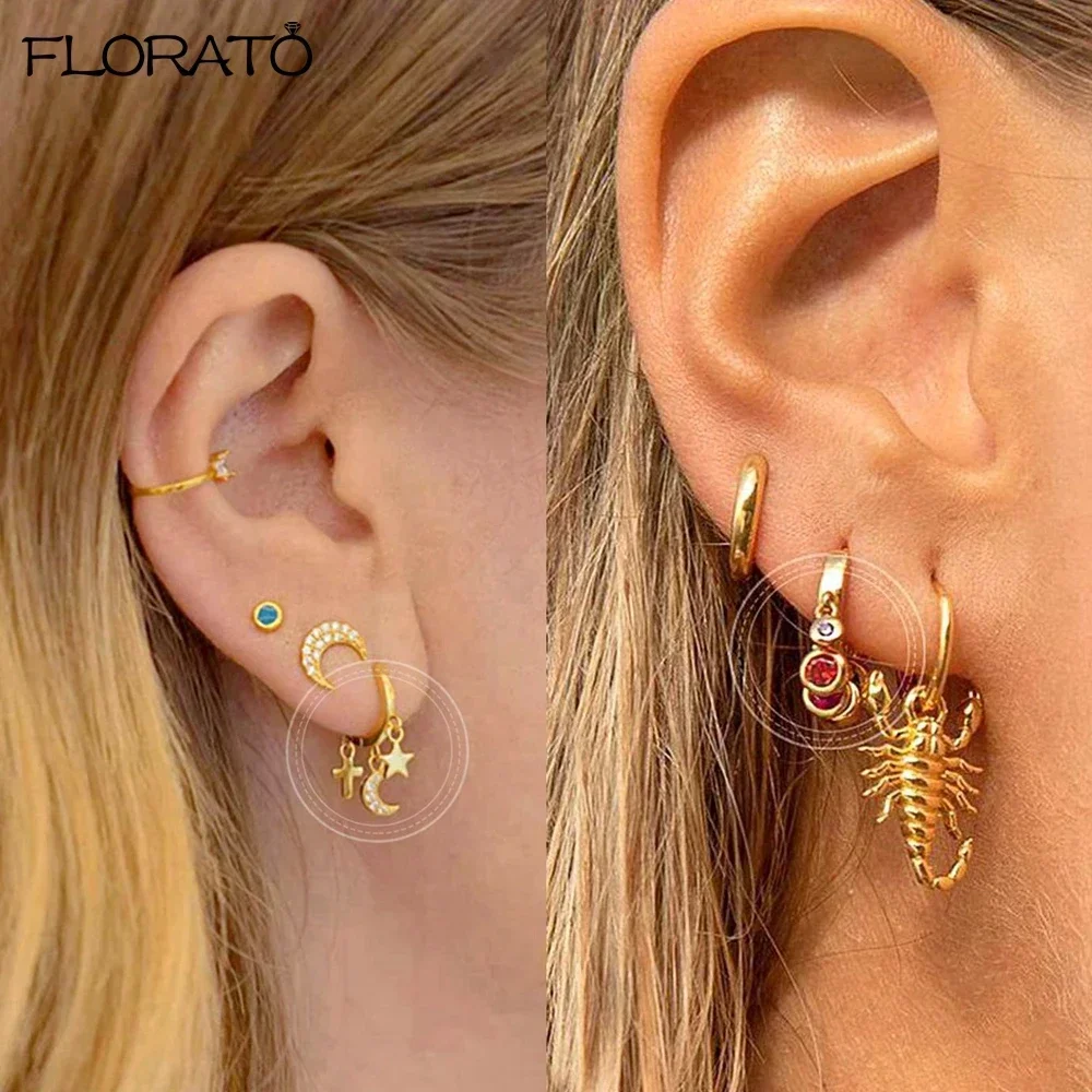 925 Silver Needle New Popular Design 18K Gold Earring Fashion Star/Spherical Tassel Drop Earring for Women Jewelry Weddings