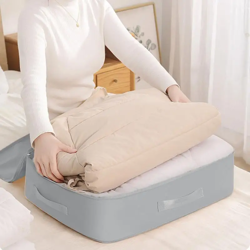Borsa Organizer per piumino salvaspazio Bine per fogli mobili contenitori per armadi pesanti per biancheria da letto cuscini maglioni