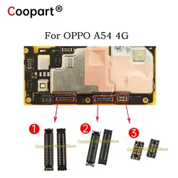 2Pcs New Coopart LCD Display FPC connector / USB Charger Charging Contact Plug Battery Connector For OPPO A54 4G