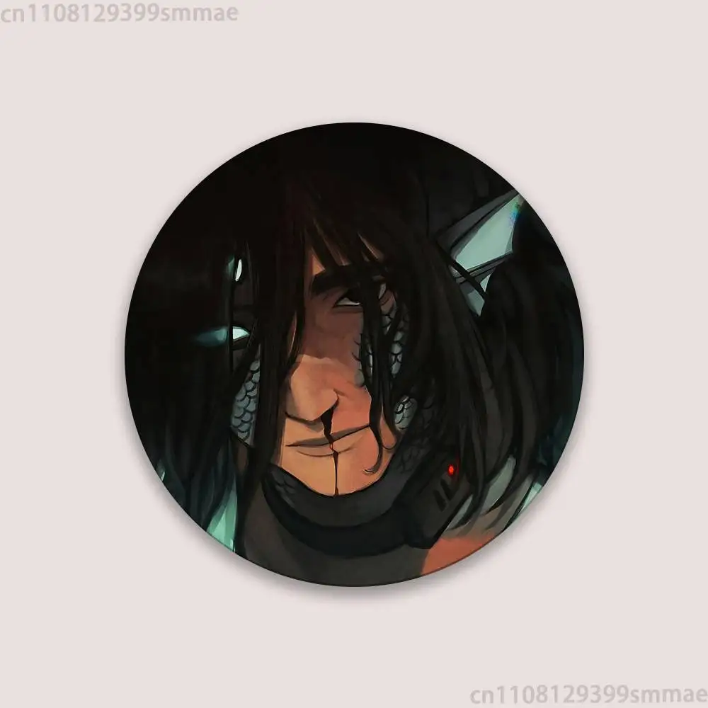 P-Pressure Sebastian Solace Badge Stage Brooches on Backpack Clothes Handmade Round Enamel Pins for Jewelry Gift Bag Accessory