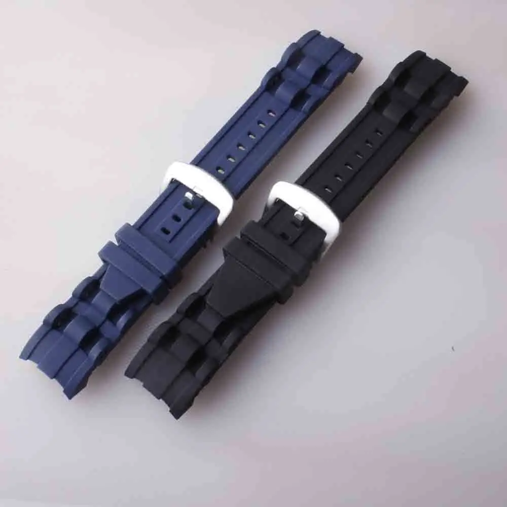 Watch Strap new 26mm Rubber Silicone Watch Strap Black Watchband Special For Invicta Style Curved end fashion bands accessories