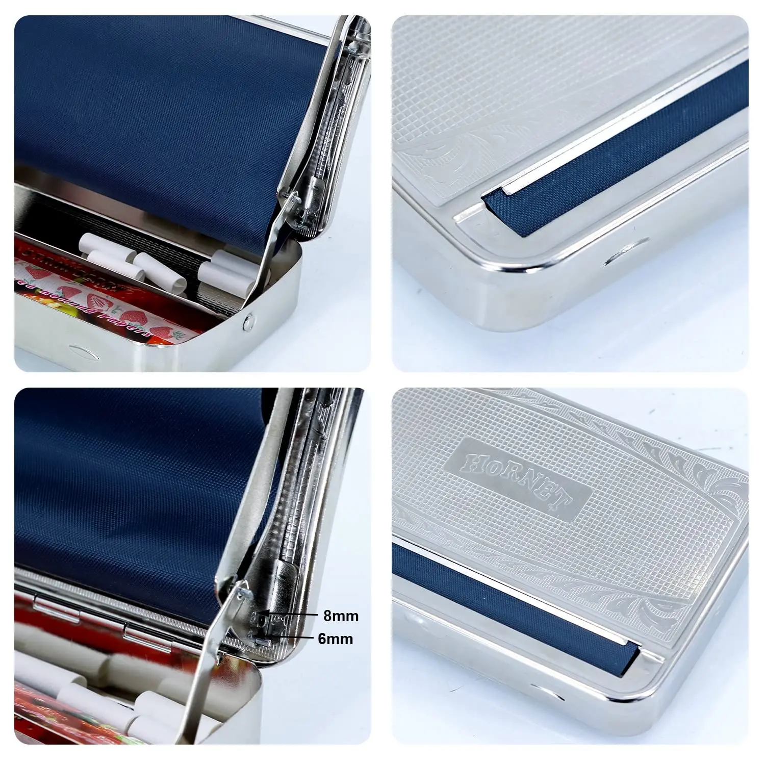 Portable Mini Metal Manual Rolling Machine 70/78/110MM Tobacco Roller Cigarette Case Box Cigarette Maker Smoking Accessories