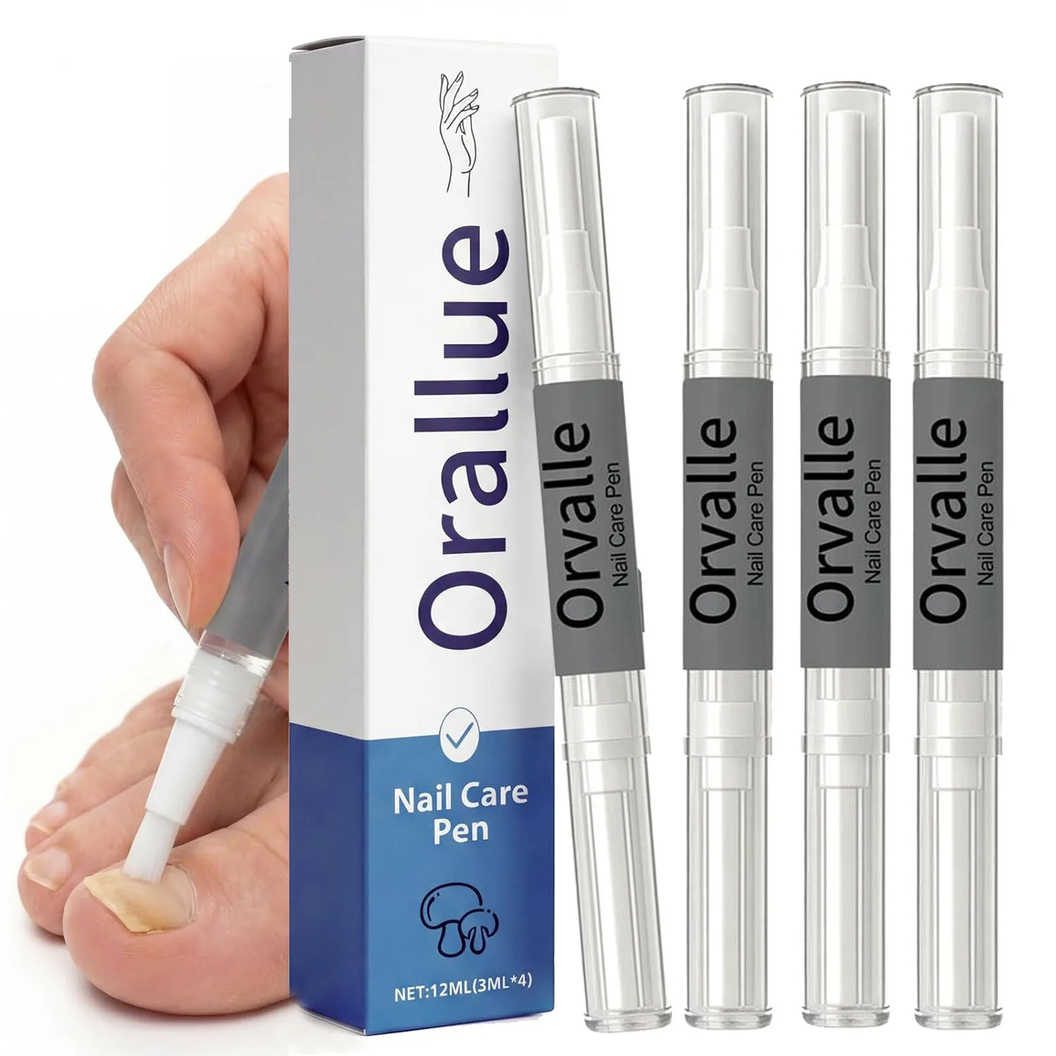 Orvalle Nail Care Fungus Pen, Esencia Diaria para el Cuidado de las Cutículas y Reparación de Uñas, Fortalece y Promueve el Crecimiento Saludable de las Uñas Dañadas