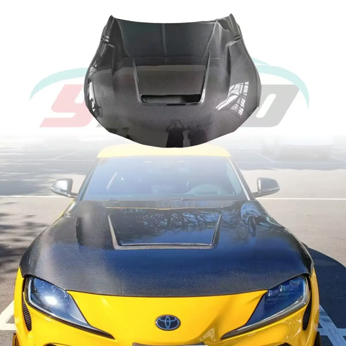 

For Toyota GR Supra A90 A91 Mk5 Bonnet Hood Car Accessories Carbon Bonnet Engine Cover FRP 2019+ VRS Style Hood Carbon Fiber